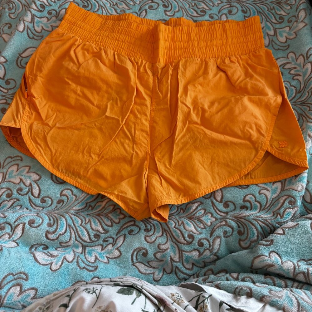 All in Motion Orange Running Shorts